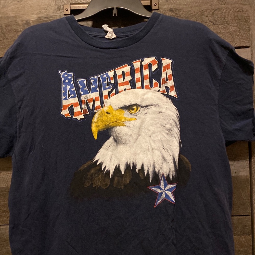 Vintage America Tee Bald Eagle with Star